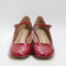 Womens Office Magnolia Single Strap Mary Jane Block Heels Red Patent