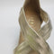 Womens Office Maiden Cross Strap Espadrille Wedge Gold Leather Uk Size 6