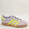 Womens Adidas Gazelle Indoor Silver Dawn Solar Yellow Gum Uk Size 7