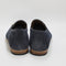 Mens Walk London Terry Trim Loafer Navy Suede