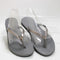 Womens Havaianas Slim You Metallic Flip Flop Steel Grey