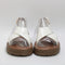 Womens Office Solo Cross Over Chunky Slingbacks White