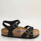 Womens Birkenstock Kumba Soft Footbed Sandals Black Nubuck Uk Size 4.5