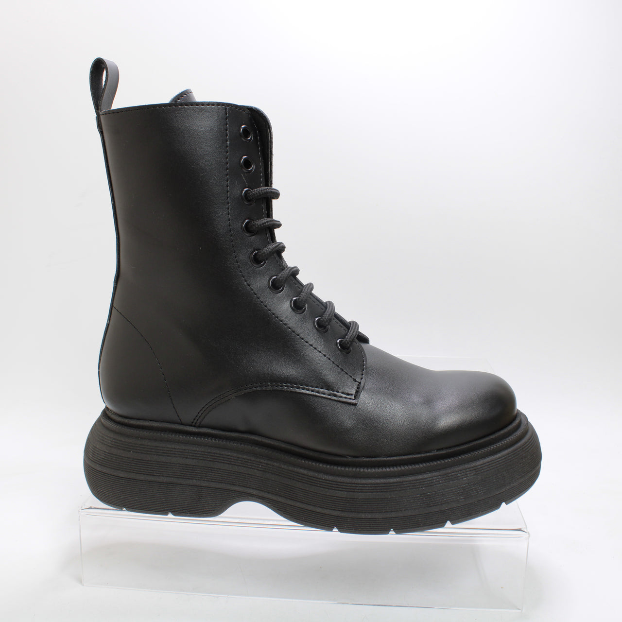 Svegan Gouache Vegan Combat Boots Black - UK Size 4