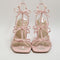 Womens Office Henley Bow Detail Block Heel Sandals Pale Pink