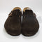 Mens Birkenstock Boston Clog Mocha Suede Leather