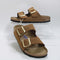 Womens BIRKENSTOCK Arizona Two Strap Sandals Mink Nubuck Sgfb