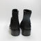 Womens OFFICE Avril Cleat Sole Buckle Boots Black Nubuck