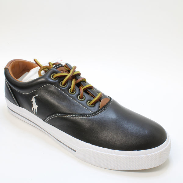  Ralph Lauren Vaughn Leather Black - UK Size 8.5