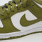 Odd Sizes - Nike Dunk Low White Pacific Moss - UK Sizes Right 7/ Left 6