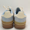 adidas Gazelle Bold W Trainers Clear Sky Cream White Gold Metallic Uk Size 5.5