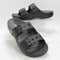 Womens Crocs Saturday Two Strap Sandals Black
