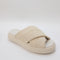 Womens Toms Mallow Crossover Slides Beige Uk Size 3