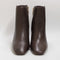 Womens Office Aimee Slim Heel Ankle Boots Choc Leather