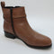 Womens Office Abloom Trim Detail Ankle Boots Tan Leather Uk Size 5