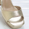 Womens OFFICE Helix Two Part Platform Heeled Sandals Gold
