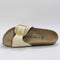 Womens Birkenstock Madrid Big Buckle Ecru Nubuck