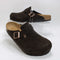 Mens Birkenstock Boston Clog Mocha Suede Leather
