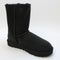 Womens UGG Classic Short Ii Boot Black Suede Uk Size 3