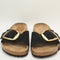 Womens Birkenstock Madrid Big Buckle Black Nubuck Uk Size 7.5