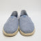 Odd Sizes - Mens Toms Alpargata Rope Navy Chambray Stripe - UK Sizes Right 9/Left 10