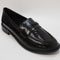 Womens Office Flaming Penny Loafers Black Patent