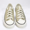 Converse All Star Low Trainers Metallic Light Gold Egret Black