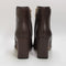 Womens Office Aimee Slim Heel Ankle Boots Choc Leather