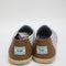 Odd Sizes - Mens Toms Alpargata Rope Navy Chambray Stripe - UK Sizes Right 9/Left 10