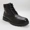 Mens Office Beginning Chunky Lace Up Boots Black