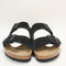 Womens Birkenstock Arizona Two Strap Suede Black Uk Size 7.5