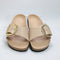 Womens BIRKENSTOCK Madrid Big Buckle High Shine Sandals New Beige