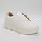 Office Fancy Quilted Slip On Trainers White