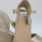 Womens Office Alex Closed Toe Espadrille Wedges Gold Leather