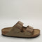 Womens Birkenstock Arizona Two Strap Tobacco Brown Oiled Leather Uk Size 5.5