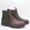 Mens Barbour Hale Chelsea Boots Dark Brown Uk Size 7