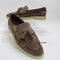 Womens OFFICE Fay Suede Tassel Loafer Brown Suede