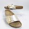 Womens BIRKENSTOCK Catalina Cushion Buckle Sandals Graceful Pearl White