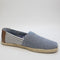 Odd Sizes - Mens Toms Alpargata Rope Navy Chambray Stripe - UK Sizes Right 9/Left 10