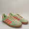 Womens Adidas Gazelle Trainers Semi Green Spark Solar Orange Gum Uk Size 6