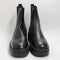 Womens OFFICE Ace Cleat Sole Chelsea Boots Black Leather