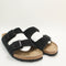 Womens Birkenstock Arizona Two Strap Suede Black Uk Size 7.5