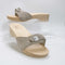Womens Scholl Pescura Heels Dark Beige Taupe Suede
