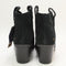 Womens Toms Constance Western Boots Black Suede Uk Size 4