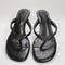 Womens Tony Bianco Edgy Toe Post Wedge Heels Black Vintage