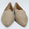 Womens Office Fabulous Pointed Slipper Cut Ballets Taupe
