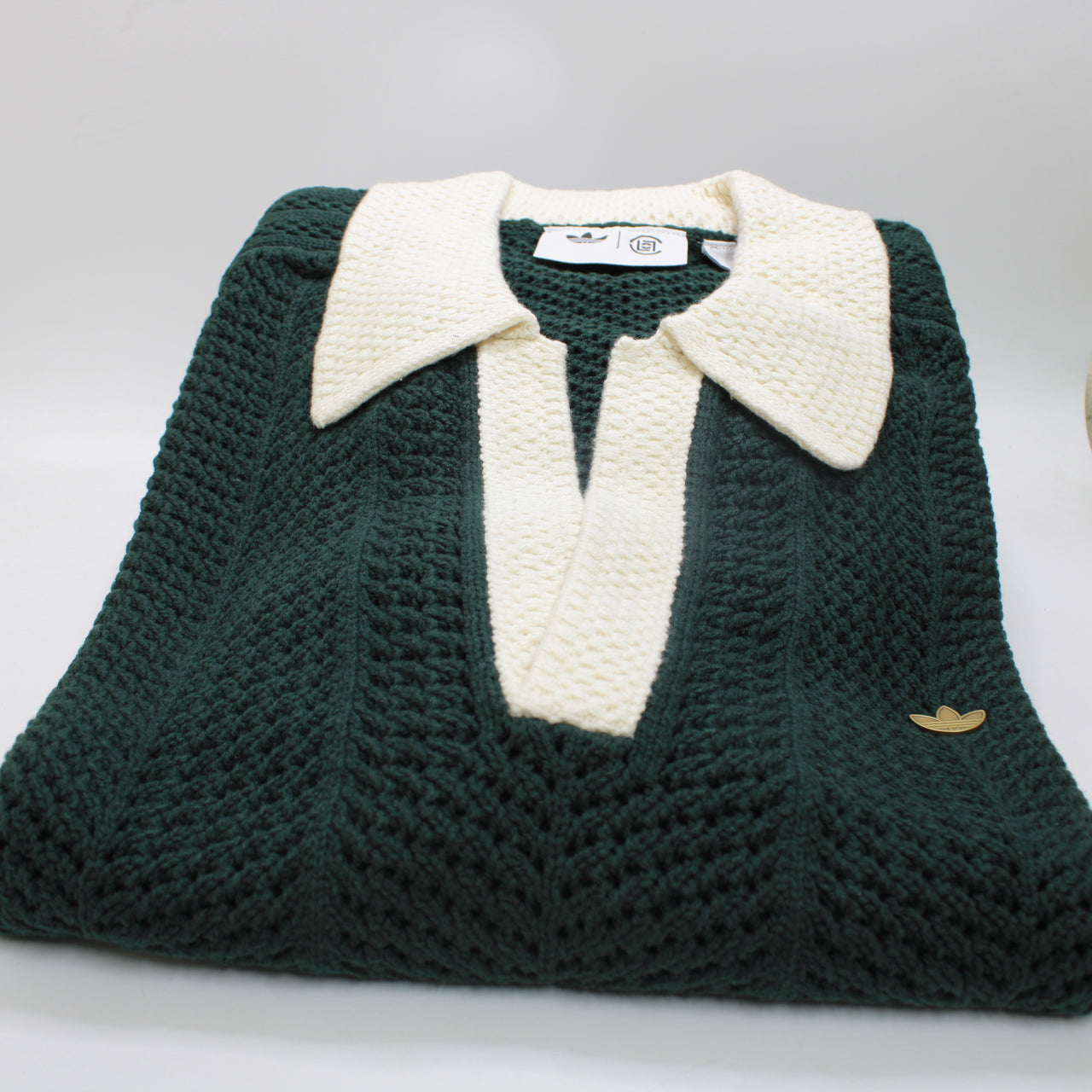 Accessories adidas Clot Knit Polo Tops Green Light