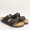 Womens Birkenstock Arizona Two Strap Sandals Leopard Black Uk Size 5