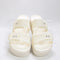 Womens Crocs Brooklyn Buckle Low Wedge Sandals Chalk