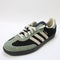 adidas Samba OG Trainers Black Alumina Silver Green